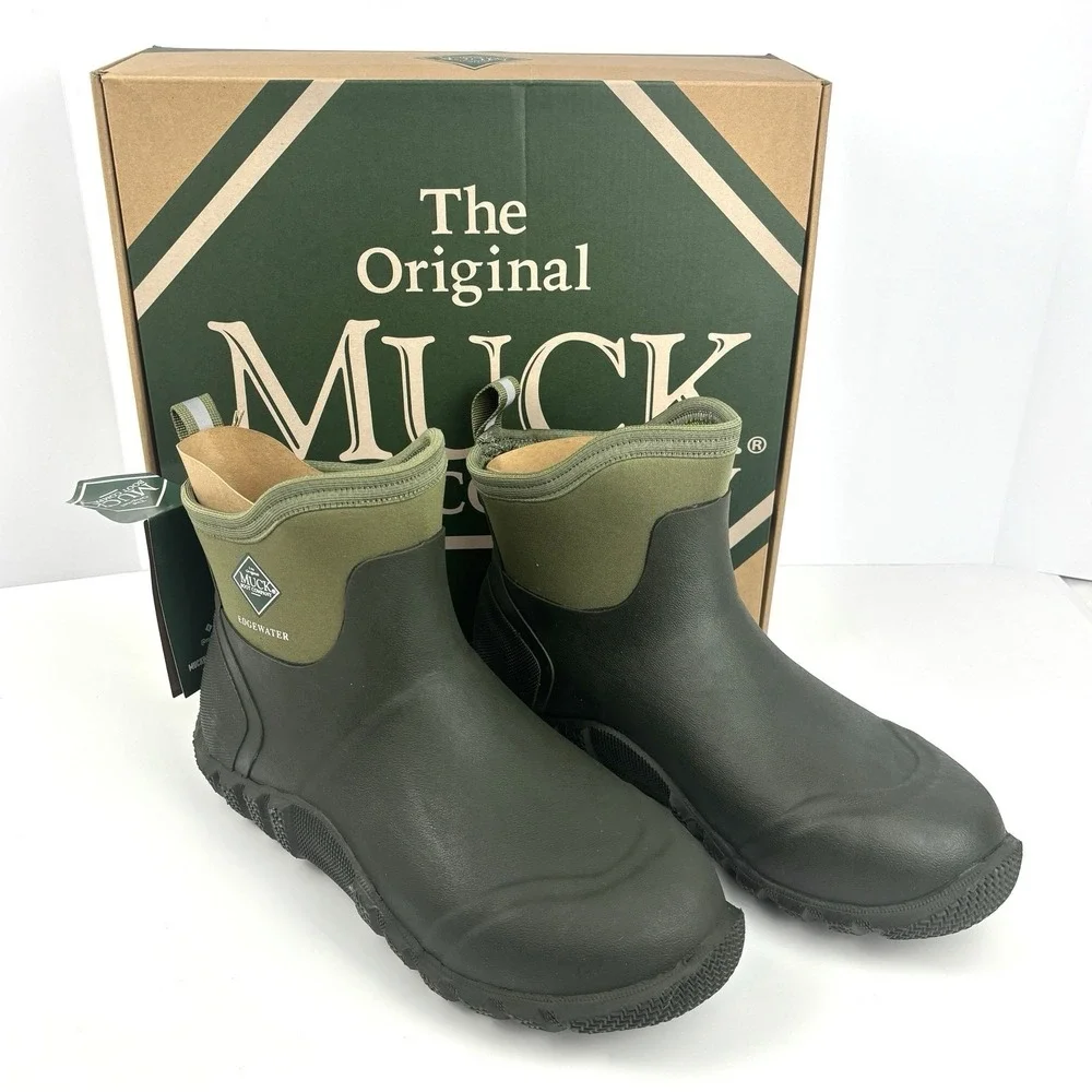 Muck Boot Company® Men's 11 M Edgewater Classic Green Ankle Deck Boots ECA333